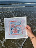 Coastal Collage Needlepoint Canvas