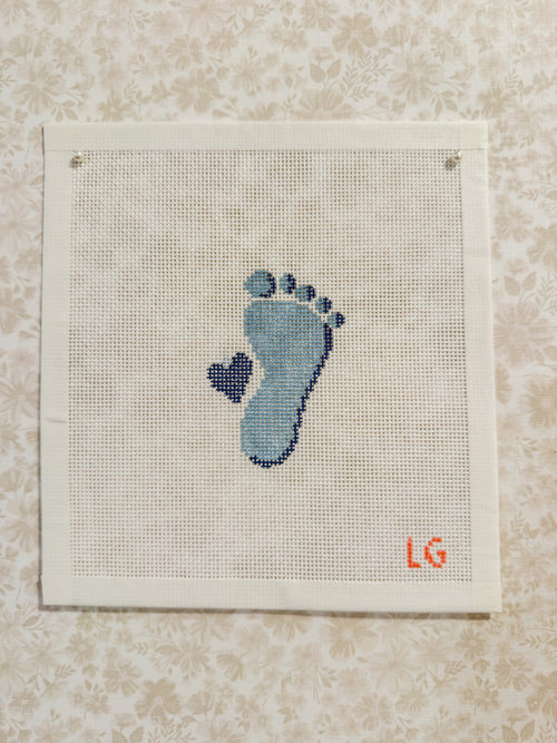 Baby Foot Needlepoint Canvas