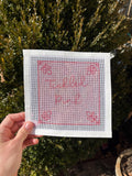 Tickled Pink Needlepoint Canvas