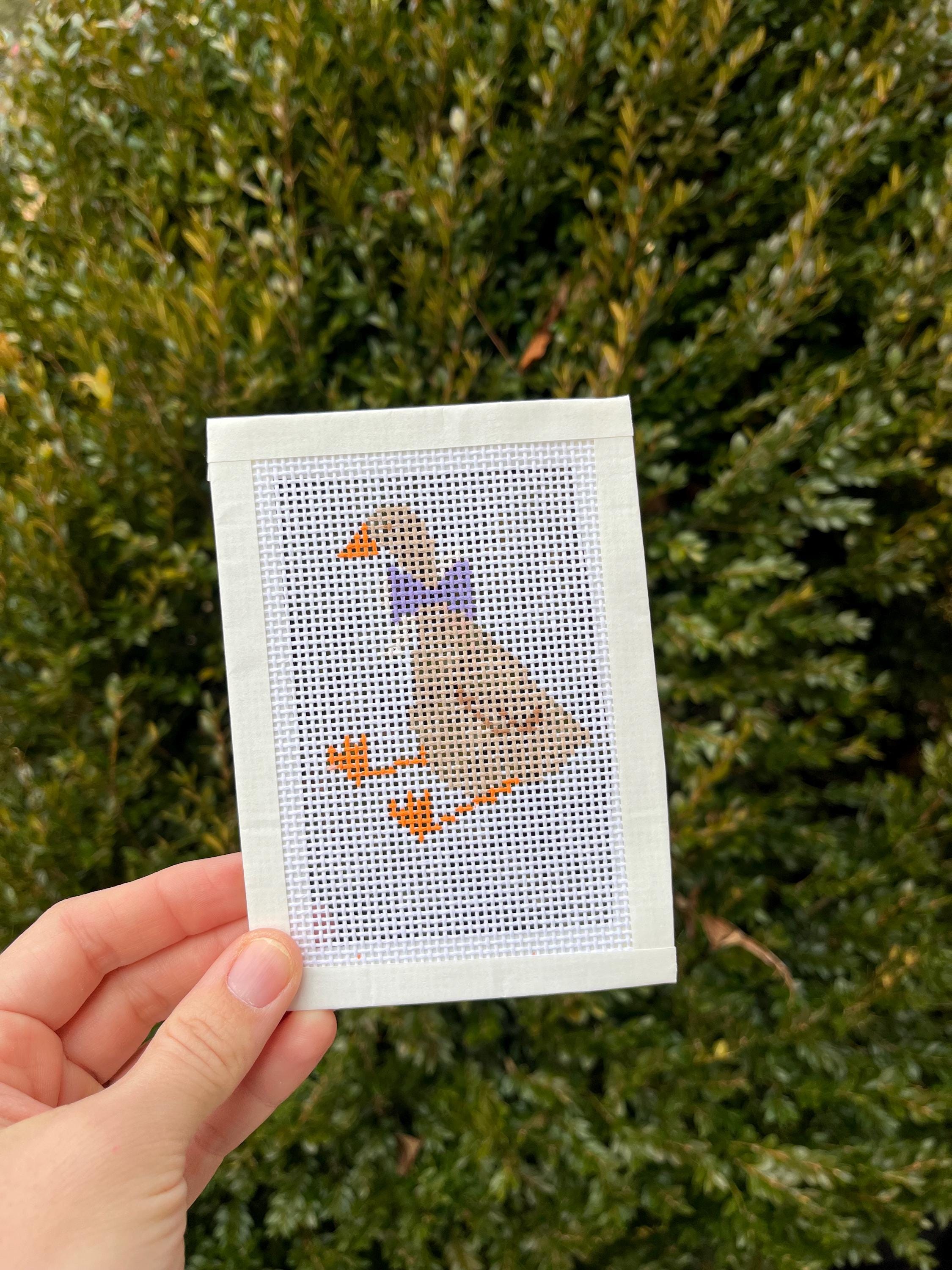 Bowtie Goose Needlepoint Canvas