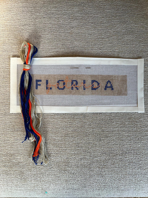 Florida Gators Needlepoint Canvas - Loop Keychain