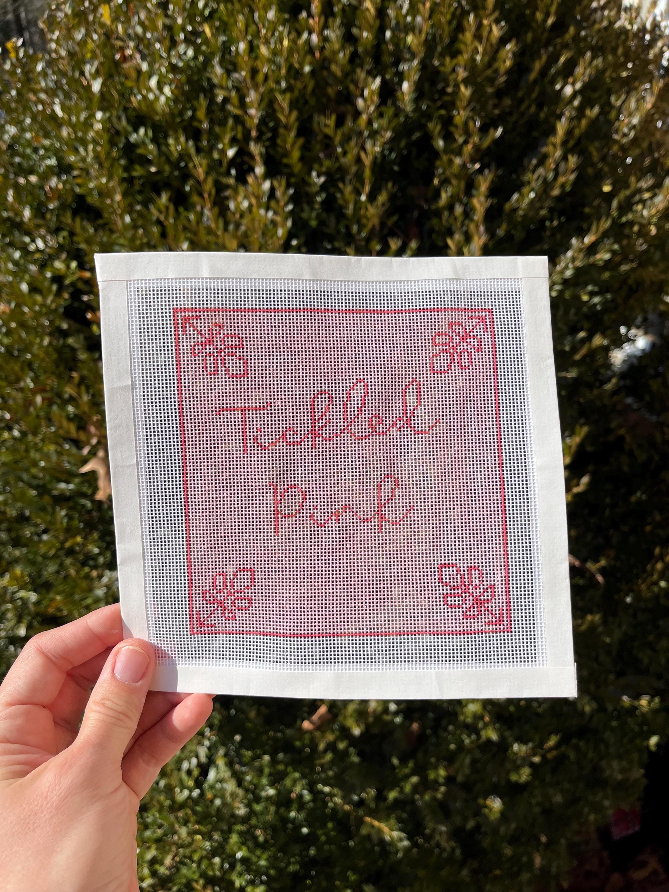 Tickled Pink Needlepoint Canvas