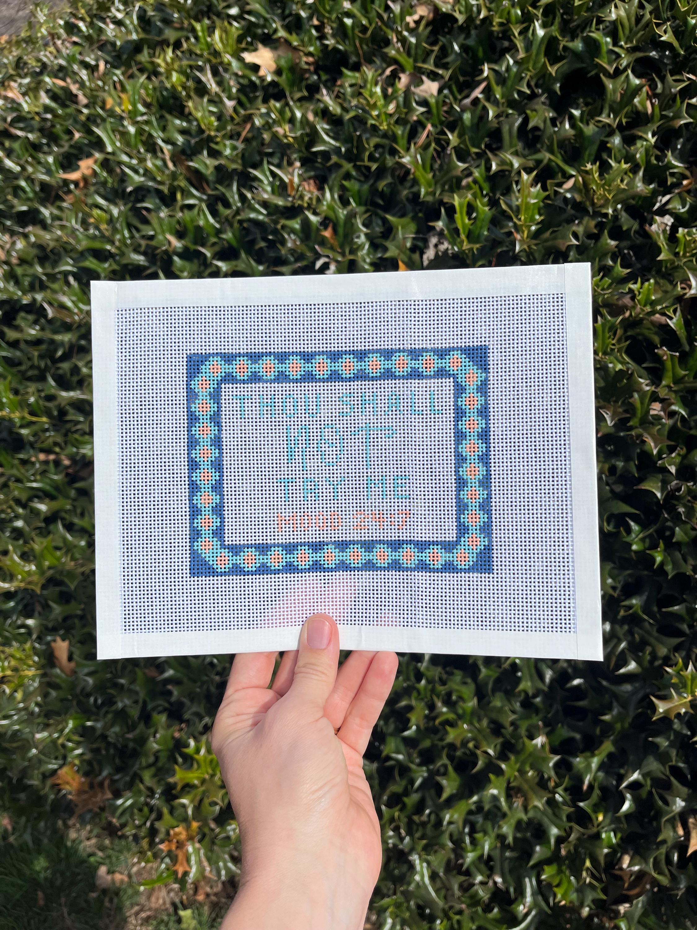 Thou Shall Not Try Me Needlepoint Canvas