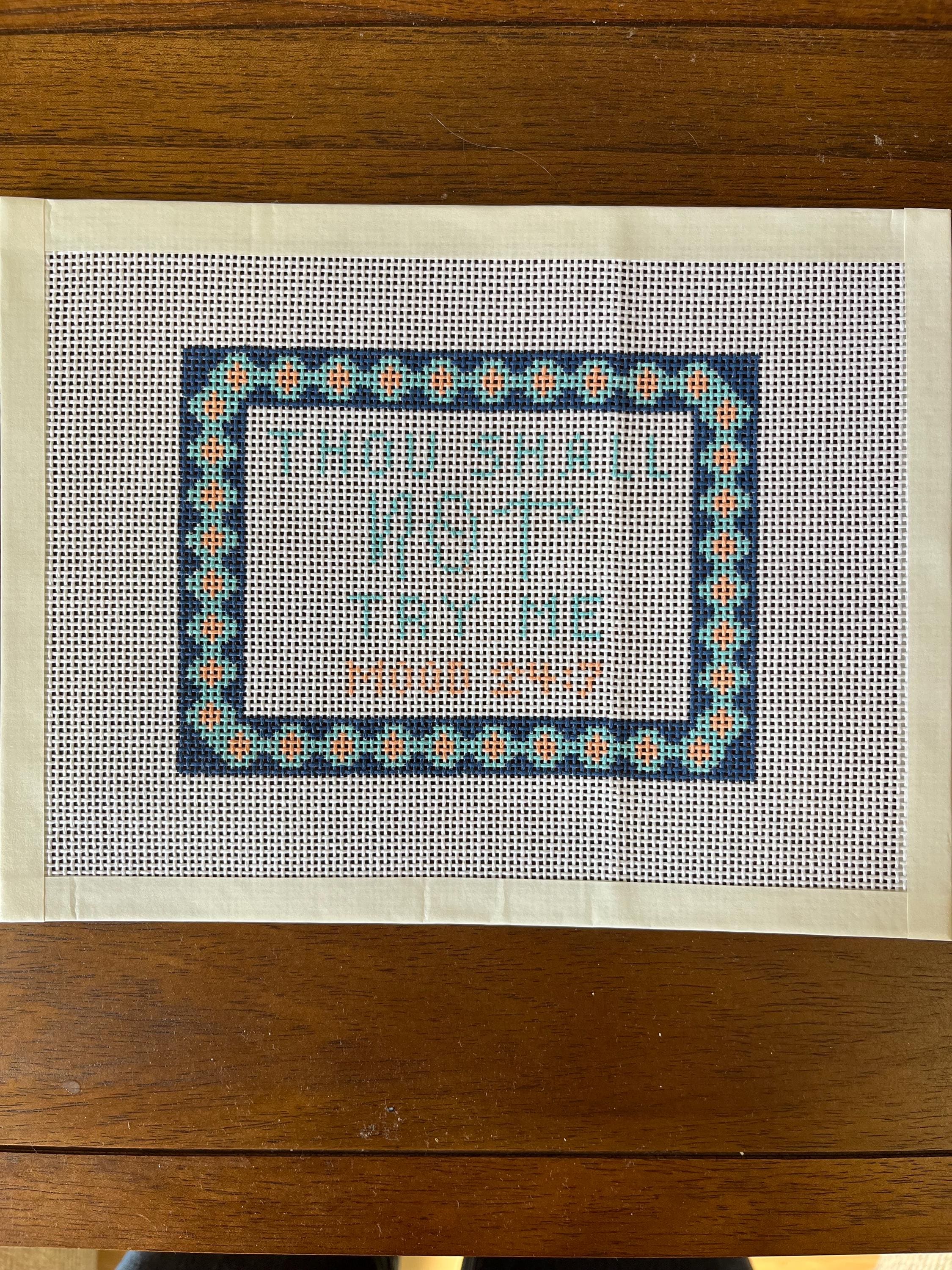 Thou Shall Not Try Me Needlepoint Canvas