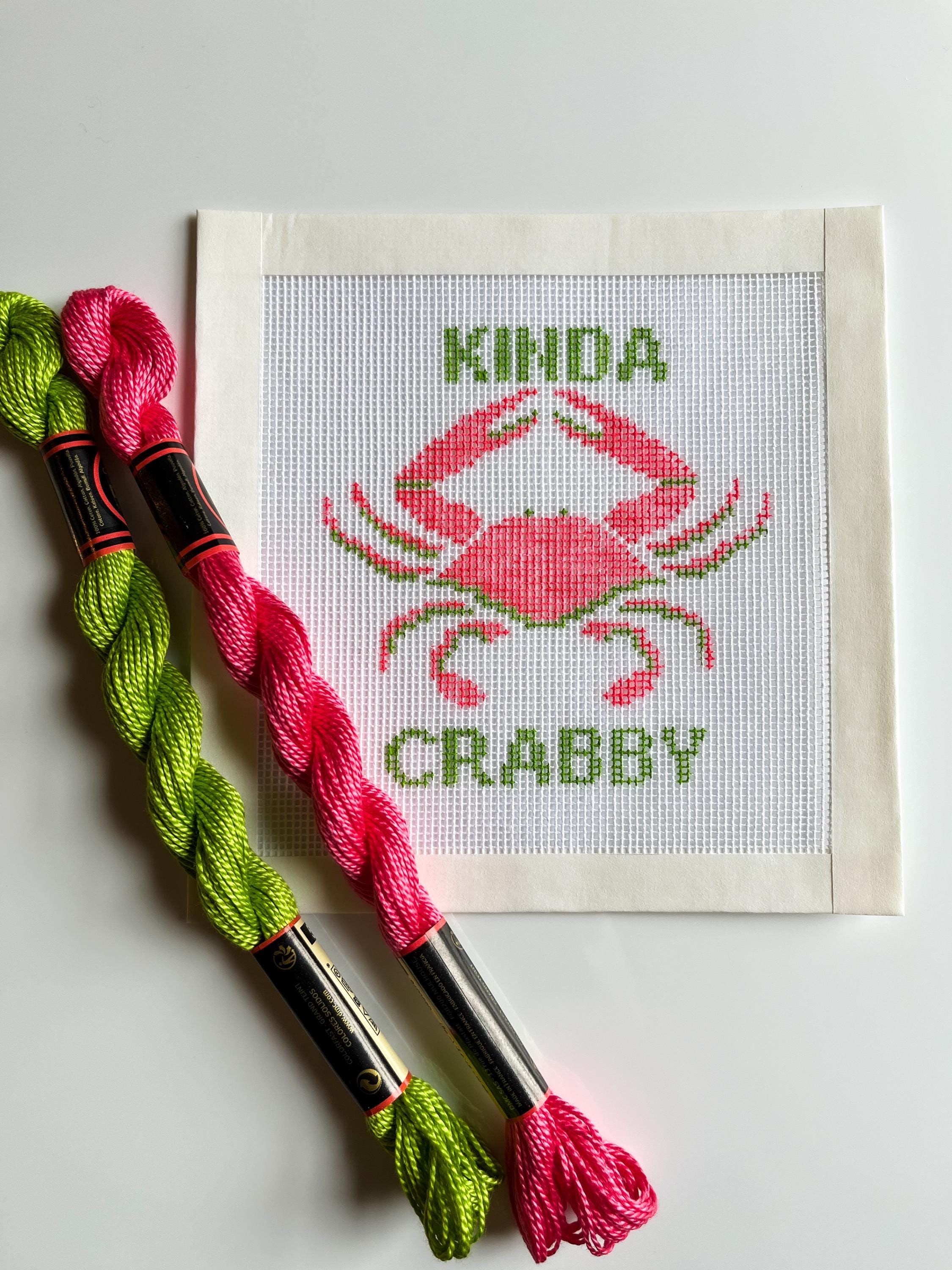 Kinda Crabby Needlepoint Canvas