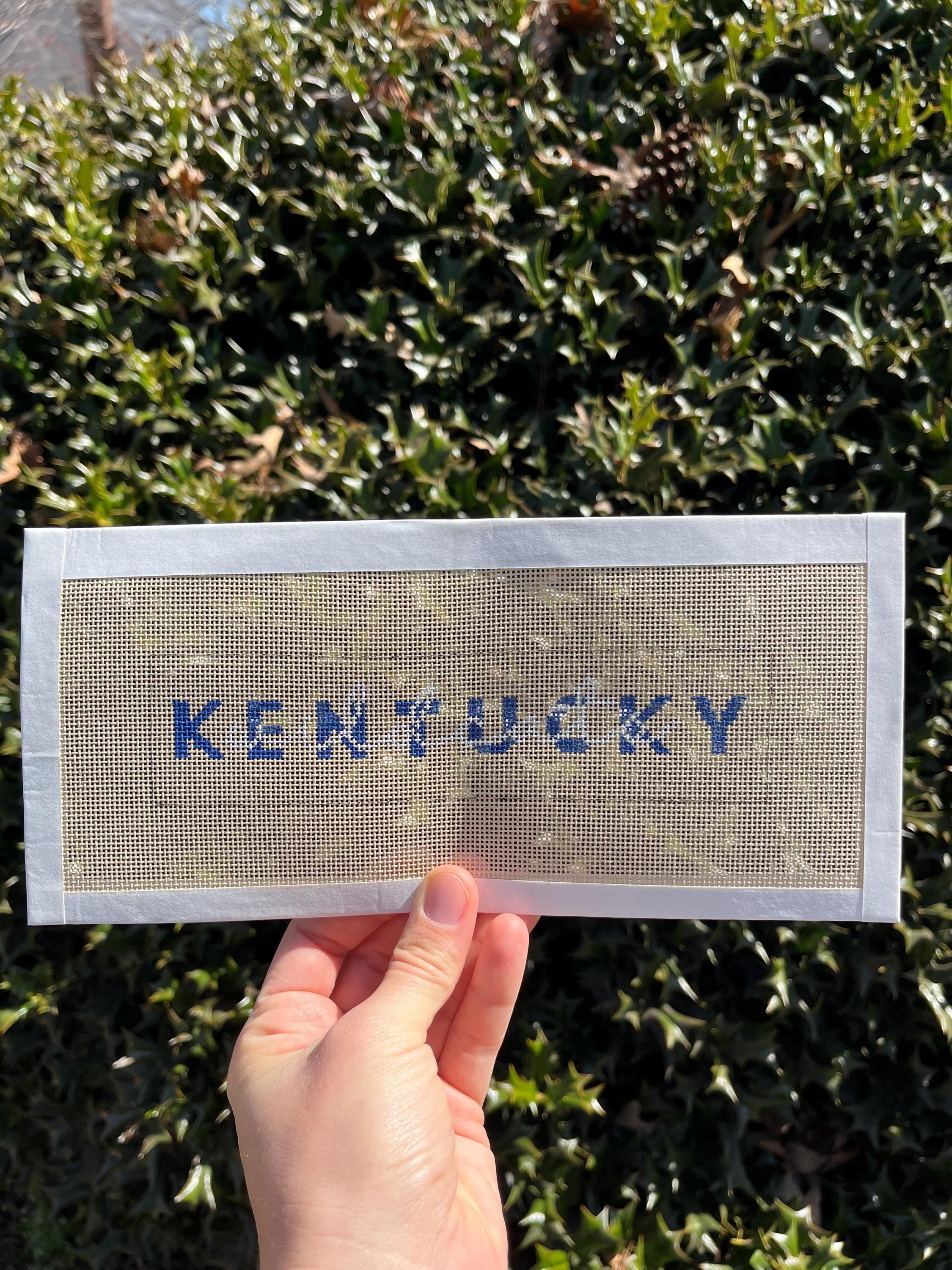 Kentucky Wildcats Needlepoint Canvas - Loop Keychain