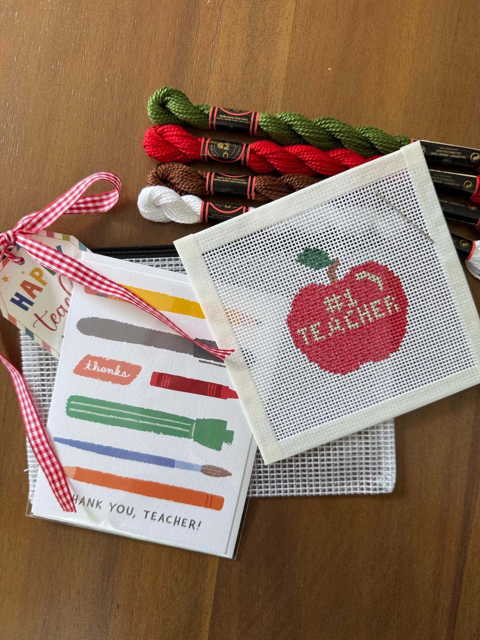 Number 1 Teacher Needlepoint Kit