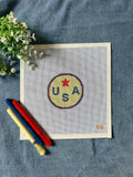 Vintage USA Needlepoint Canvas